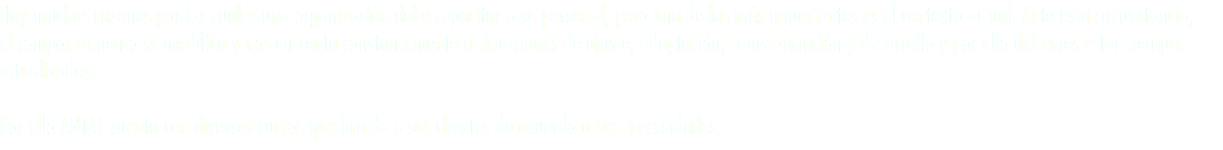 Hay muchas razones por las cuales una organización debe capacitar a su personal, pero una de las más importantes es el contexto actual. Ante esta circunstancia, el comportamiento se modifica y nos enfrenta constantemente a situaciones de ajuste, adaptación, transformación y desarrollo y por ello debemos estar siempre actualizados. Por ello ANTAL cuenta con diversos cursos que brinda a sus clientes de acuerdo a sus necesidades.